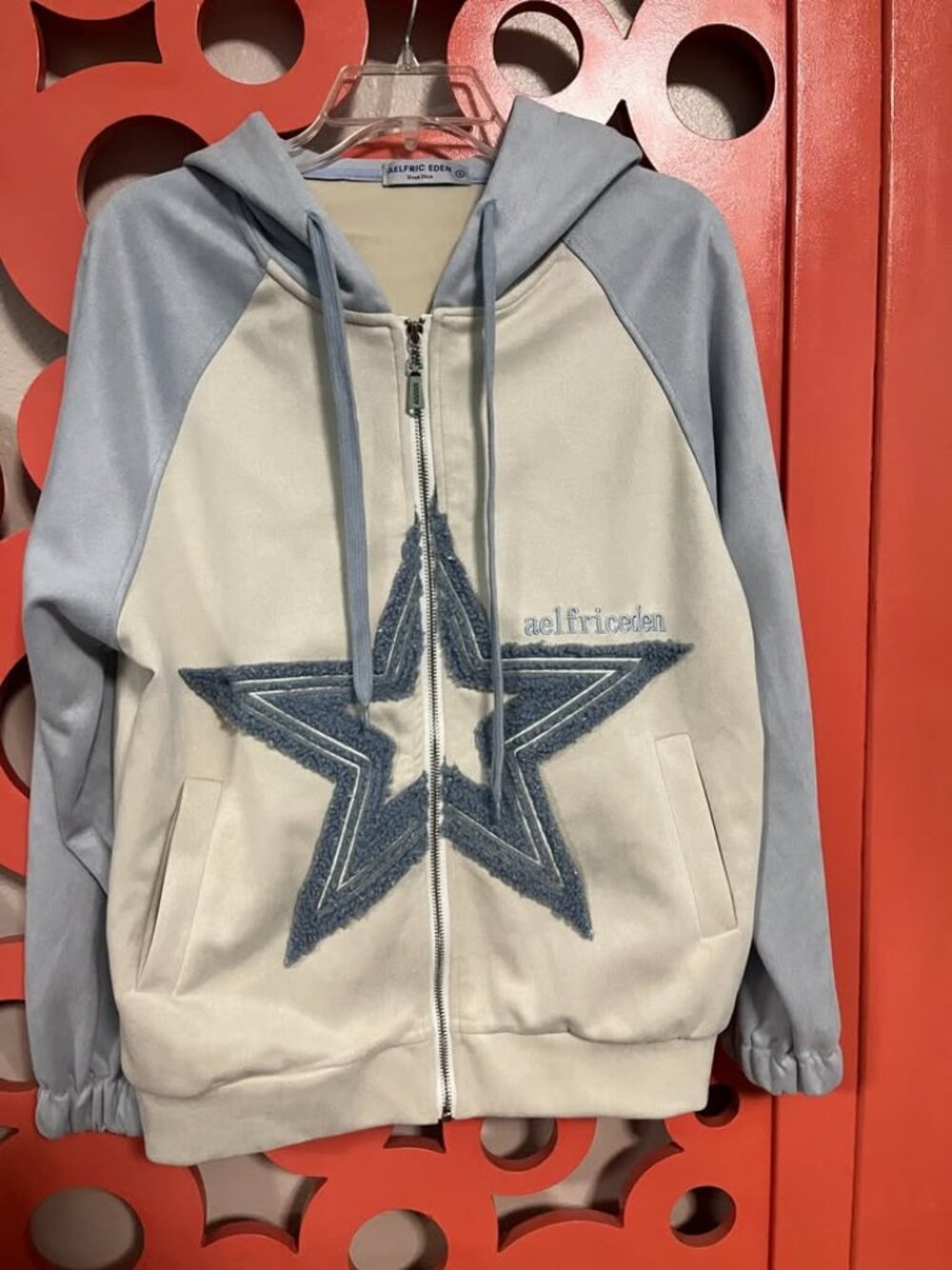 Aelfric Eden Star Patchwork Zip-Up Hoodie